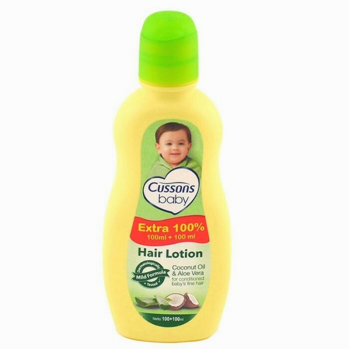 Cussons Baby Coconut Oil &amp; Aloe Vera Hair Lotion 100ml +100ml