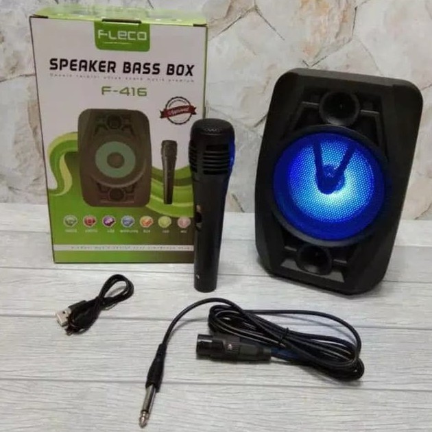 Speaker karaoke FLECO Bluetooth F-416