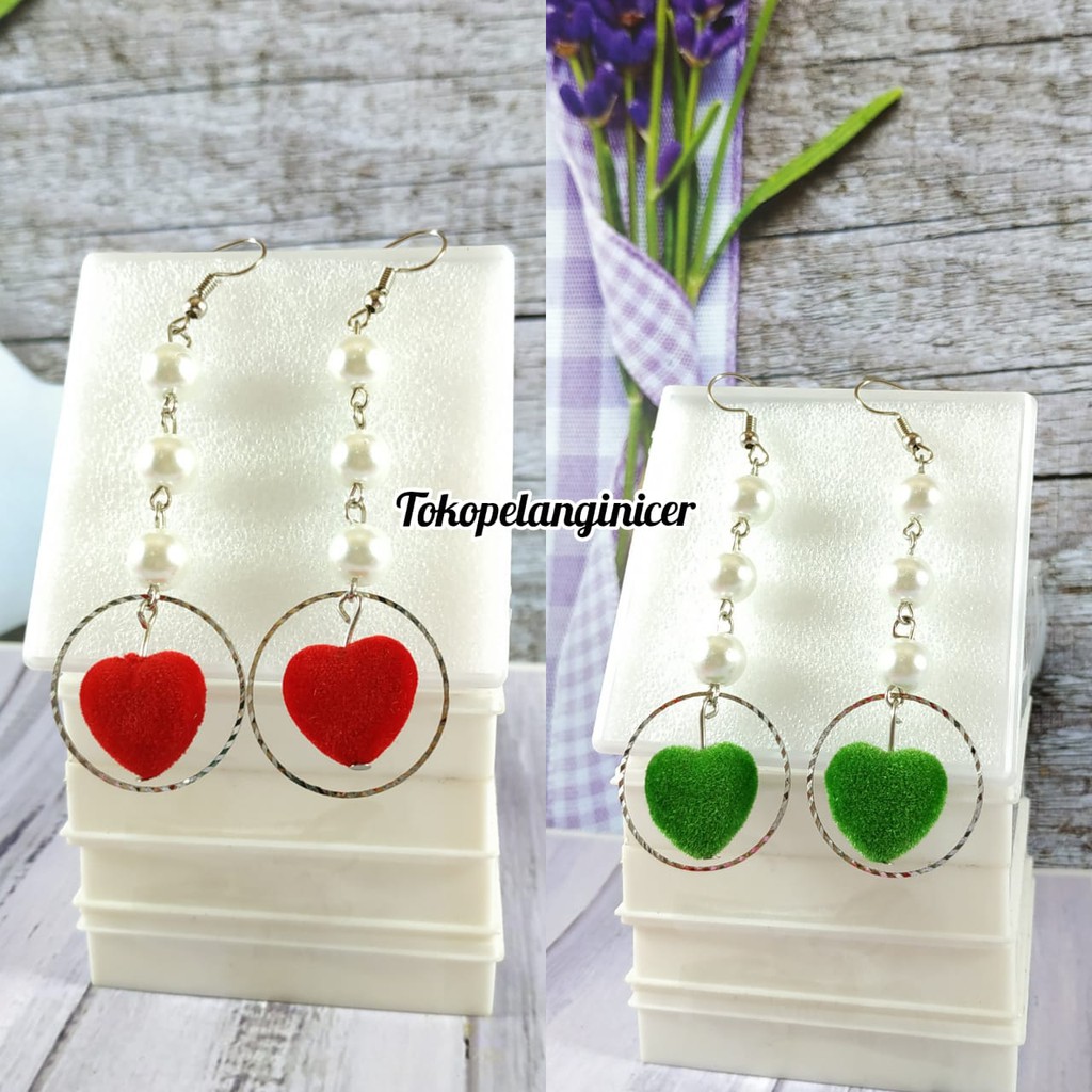 Anting Hijab kekinian fashion wanita Kekinian - Anting Korea - Anting Hijab Mutiara Tokopelanginicer