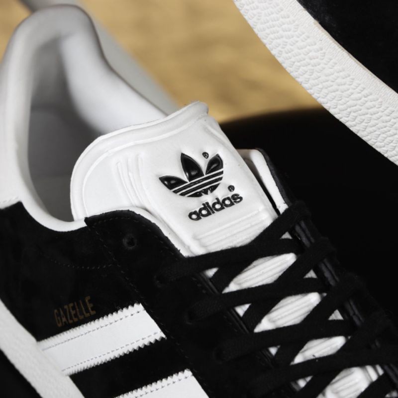 SEPATU ADIDAS GAZELLE BLACK WHITE ORIGINAL