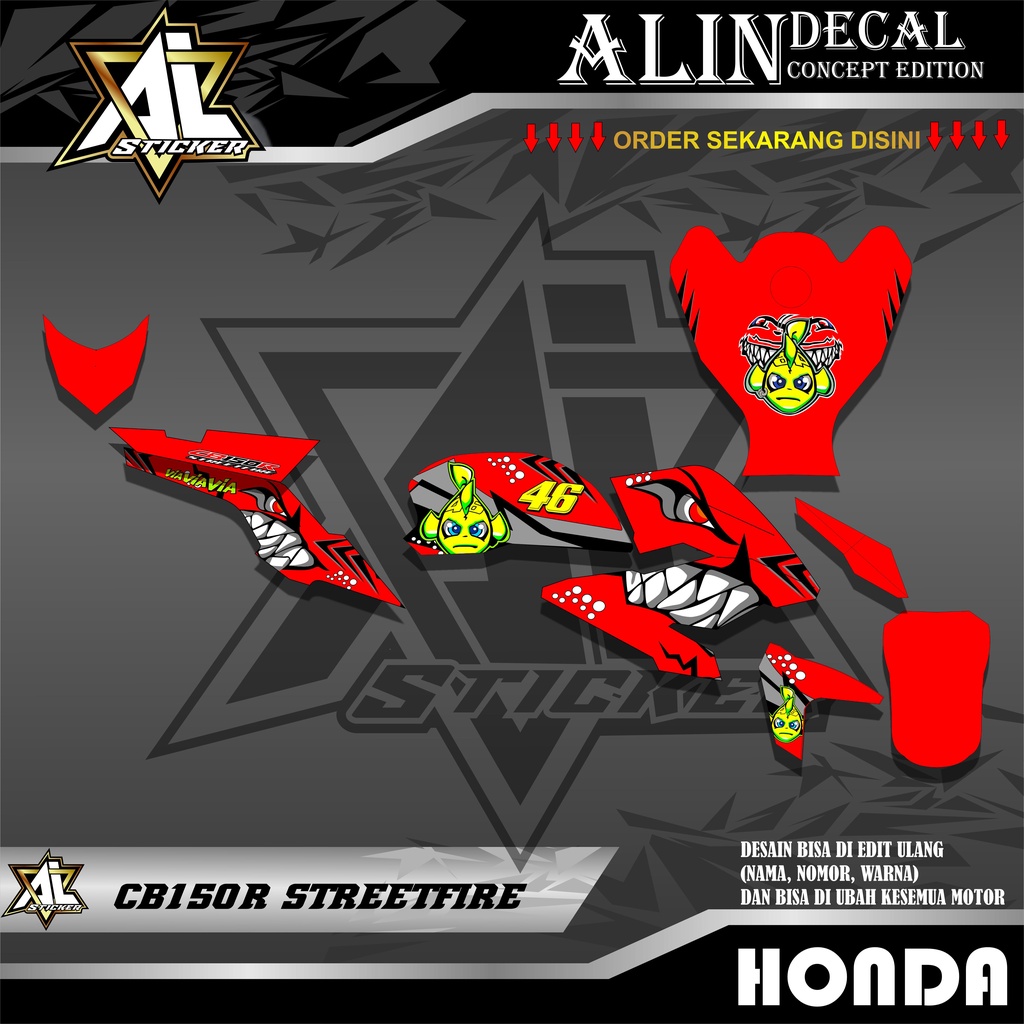 DECAL  STICKER  CB150R STREETFIRE FULLBODY