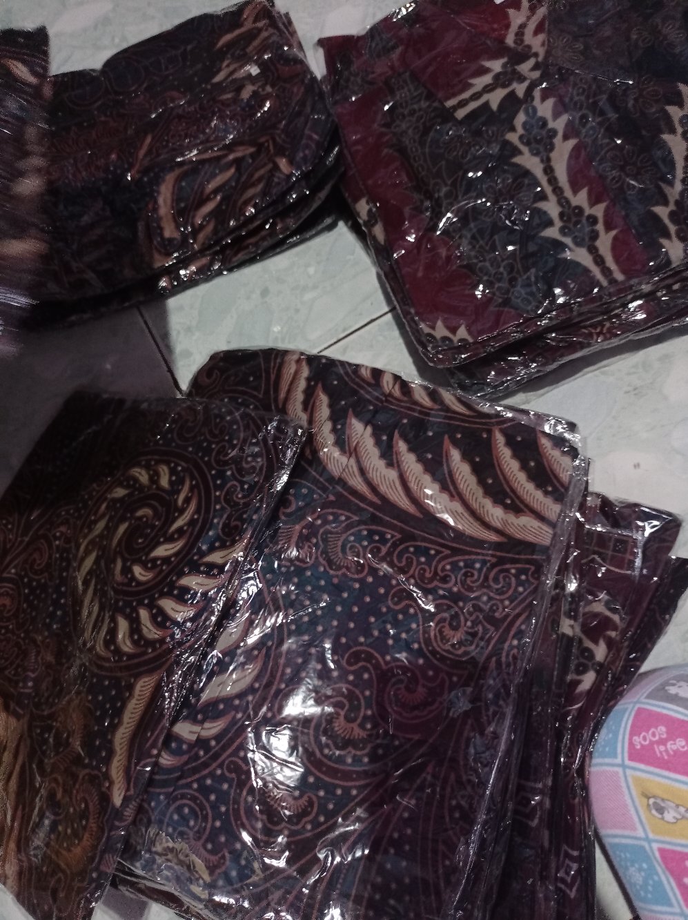 Batik Kalongan Hrb026 Kenongo Kemeja Hem Pendek Padi Pekalongan 08