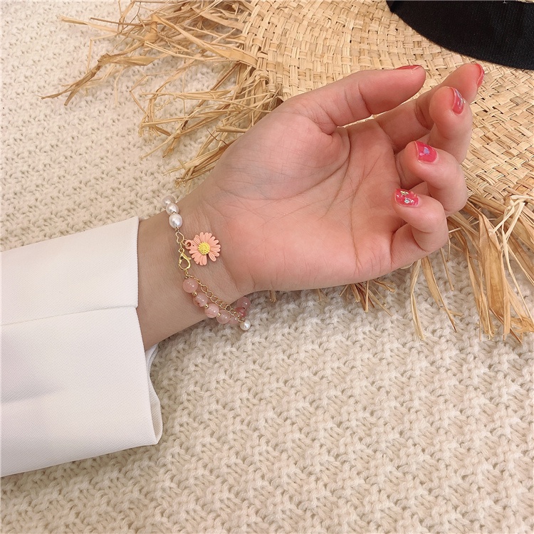 Gaya Korea Dongdaemun yang sama produk elegan little daisy bunga gelang wanita in Dingin gaya gelang