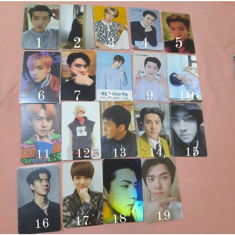 WTS / WTT PHOTOCARD PC SEHUN OBSESSION BWCW DFTF WELKIT 1 BILLION VIEWS 1BV SING FOR YOU SFY LMR JAP