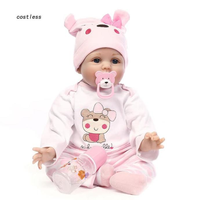 New Boneka Bayi Perempuan Bahan Silikon Lembut Handmade Untuk - Termurah 