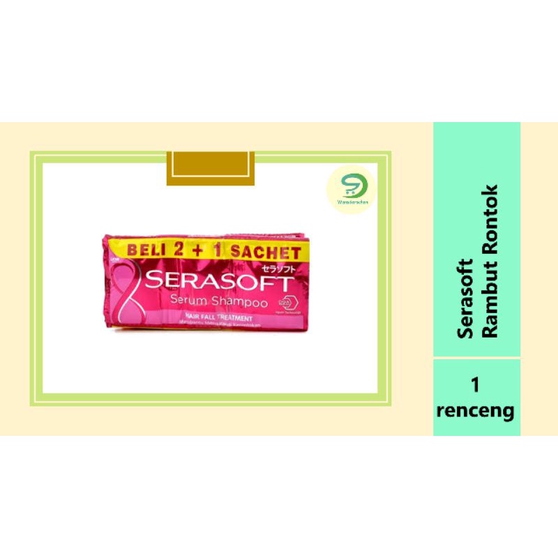 Serasoft Shampoo 1 Renceng isi 12 (Beli 2 + 1 Sachet)