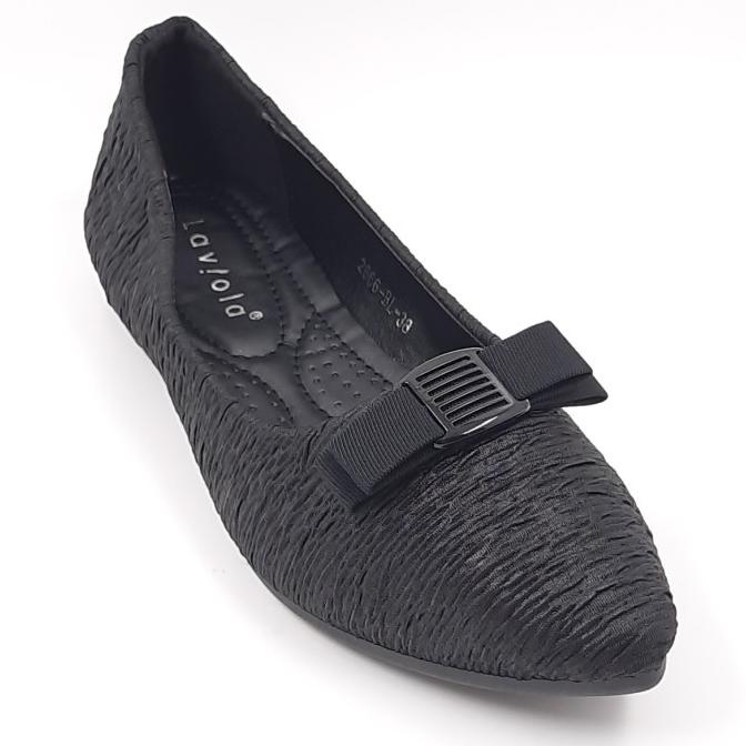 Laviola Shoes - Sepatu Flat Shoes Wanita - 2666 LSF BLACK
