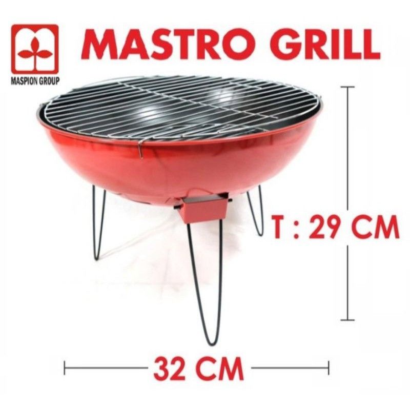 Maspion Mastro Grill 32cm Alat Pemanggang Maspion MAS32Grill + Kaki