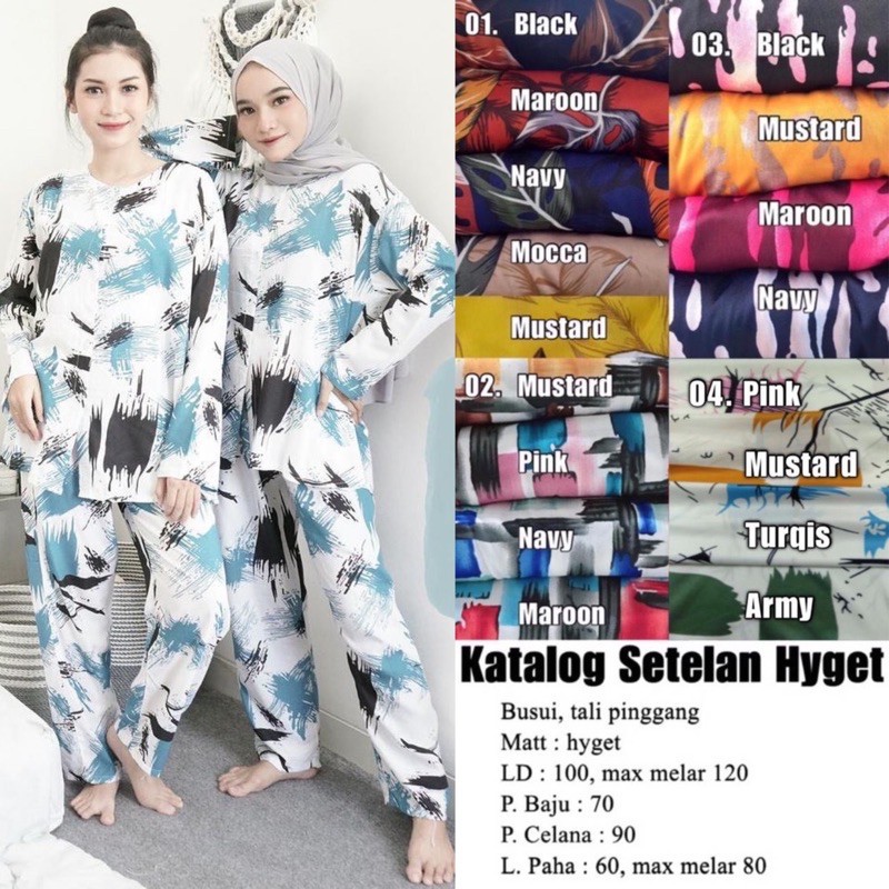 Setelan Hyget Termurah / piyama / Hyget viral - SETELAN MURAH - GROSIR GAMIS MURAH KUDUS