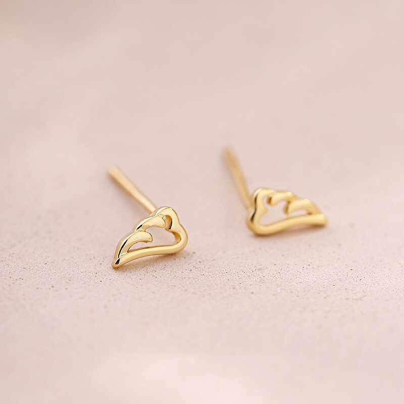 Anting Pejantan Sayap Malaikat Cute Angle Wing Stud Earrings Trendy Korea Women Girl Party Earring Jewelry Student Gift