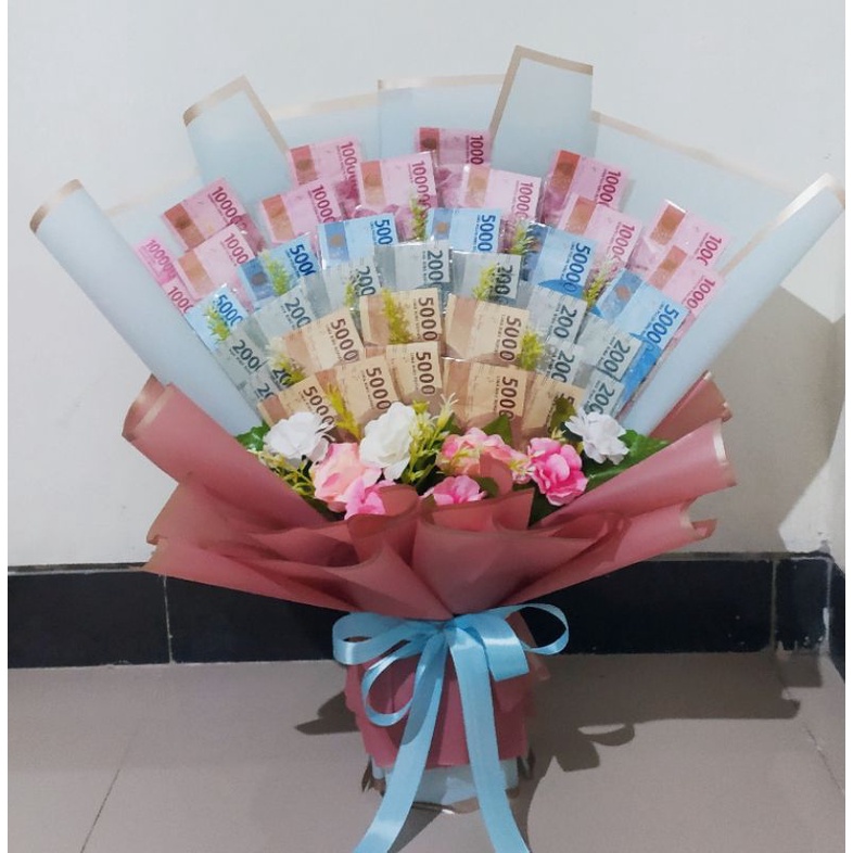 

Buket uang JUMBO 30-35 lembar