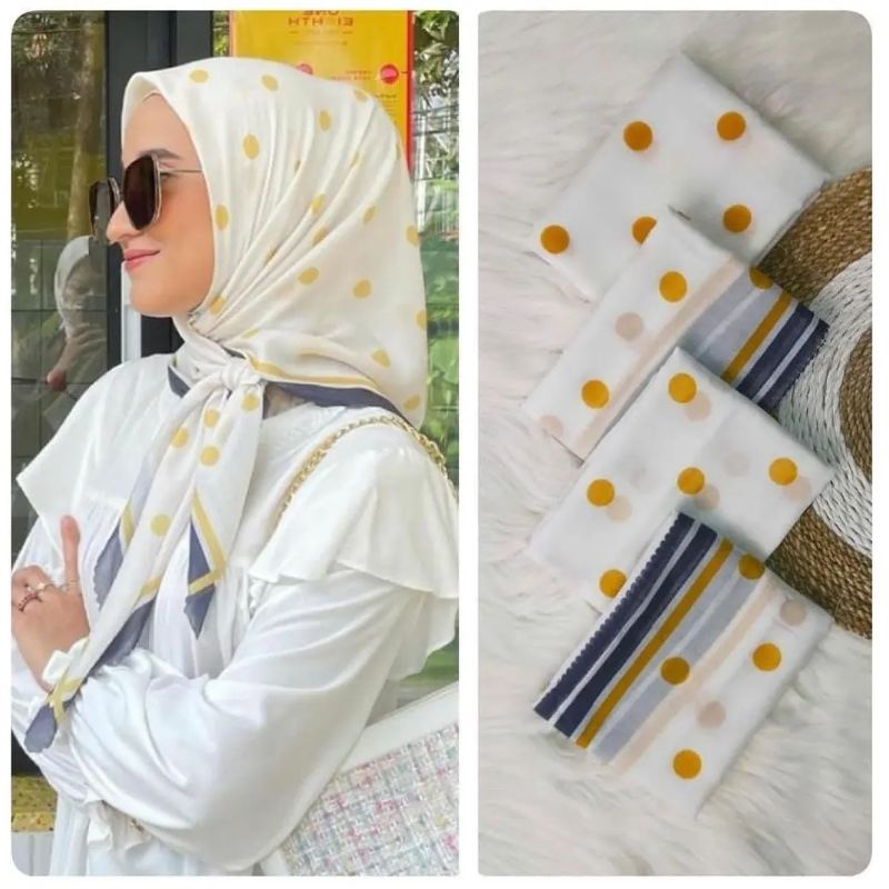 Kerudung Voal/ kerudung hijab motif Deenay kw/ Kerudung hijab polos/ Kerudung hijab bahan halus adem