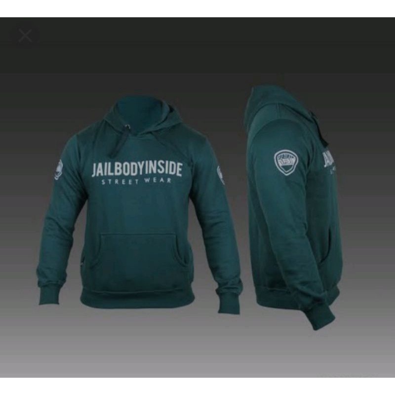 Sweater Hoodie zipper jail body inside streetwear