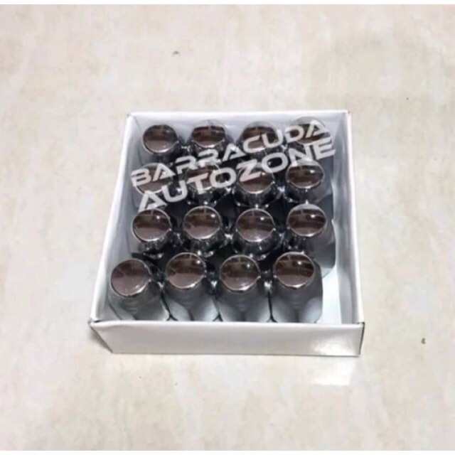 Mur baut roda velg ban mobil lugnut lug nut 12x1,25 kunci 19 isi 16 pcs