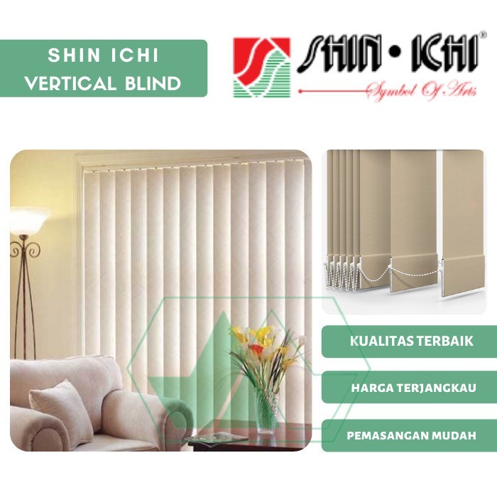 Vertical Blind Shin Ichi Tirai Minimalis Jendela Kantorr Standard 8xx Tirai Minimalis Gorden Kantor