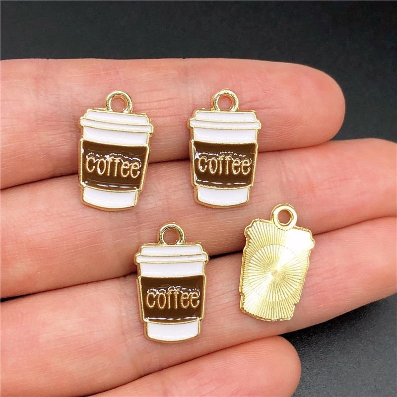 4pcs Liontin Bentuk Es Krim Cola Bahan Alloy Untuk Membuat Perhiasan Anting