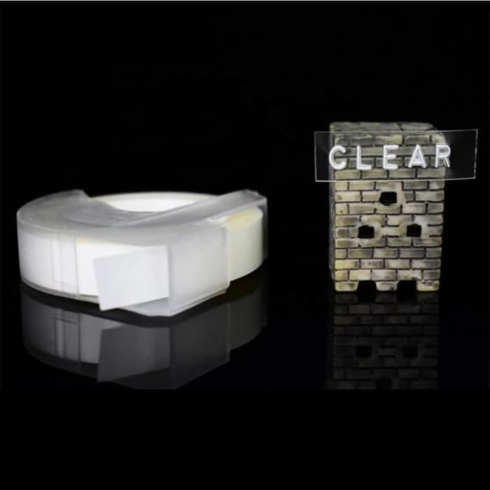 

LABEL DYMO EMBOSS CLEAR 9mm PANJANG 3meter