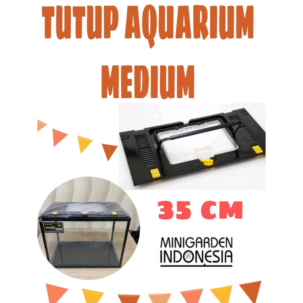 TUTUP AQUARIUM IKAN REPTILE COVER AKUARIUM ALL SIZE S , M , L , 60CM