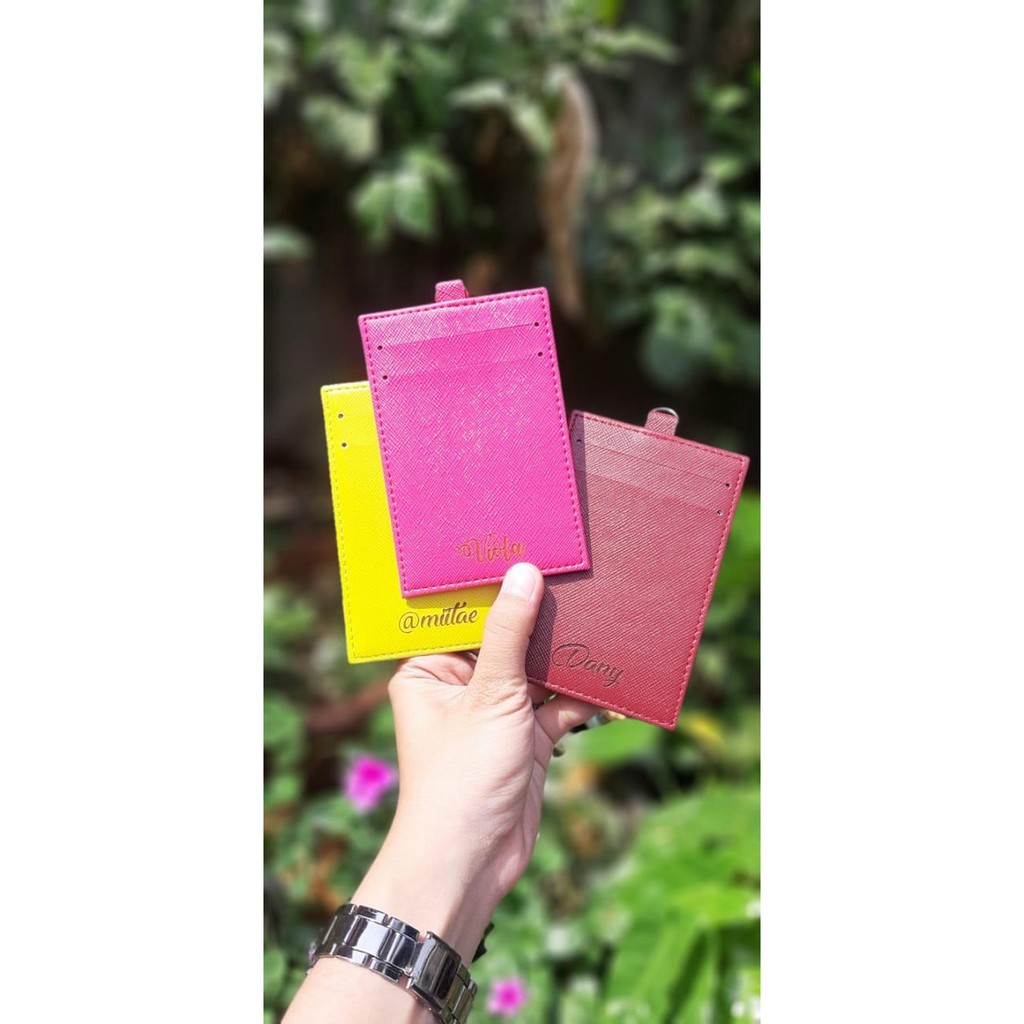 Murah ID Card Holder Custom Logo Nama / Tempat Kartu Akses / Tempat Kartu ID Keren
