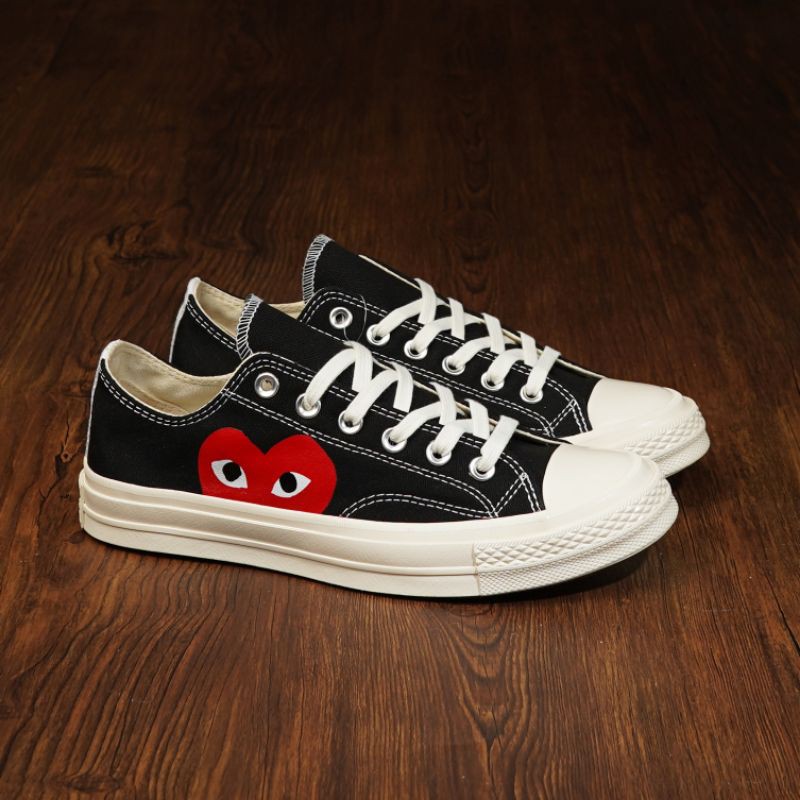 Converse Cdg ox Black White