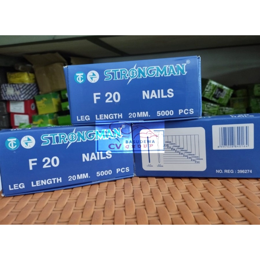 

STRONGMAN ISI PAKU TEMBAK F20 20MM/ISI PAKU TEMBAK 20MM/ISI STAPLES