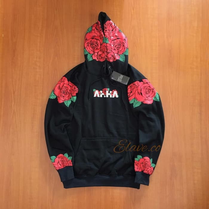 keren JAKET HOODIE PH AHHA ROSE PREMIUM LIKE ORIGINAL - Hitam- M berkualitas
