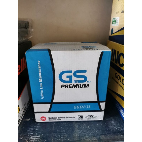 AKI BATERAI BASAH GS GOLDSTAR 55D23L 12V 60AH XTRAIL HARRIER