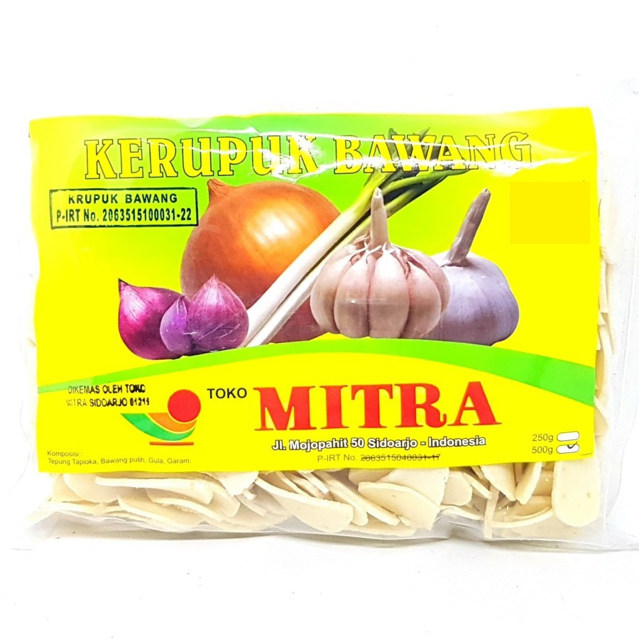 

MITRA KERUPUK BAWANG 500gr | KRUPUK GARLIC CRACKER ASLI OLEH SIDOARJO