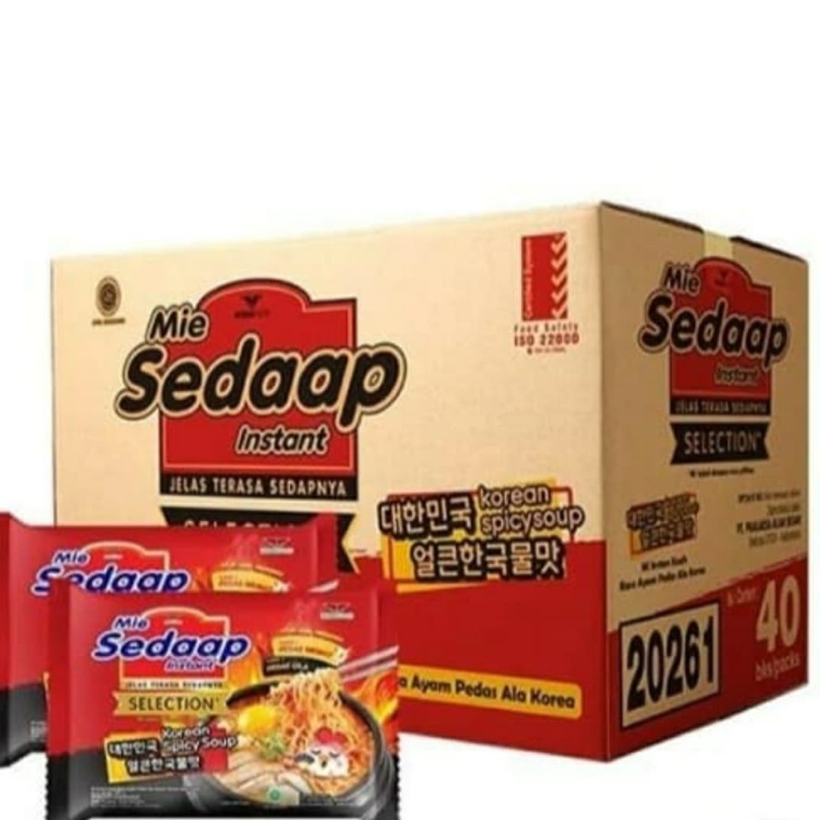 

MIE SEDAAP KOREAN SPICY SOUP ISI 40 PERDUS / MIE INSTANT/ MIE SEDAAP / MIE KUAH