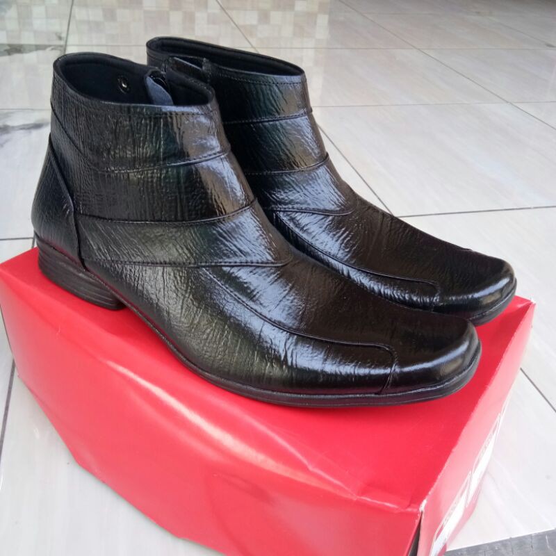 Sepatu pdh dinas kulit asli sepatu boots  pantopel fantopel kulit asli