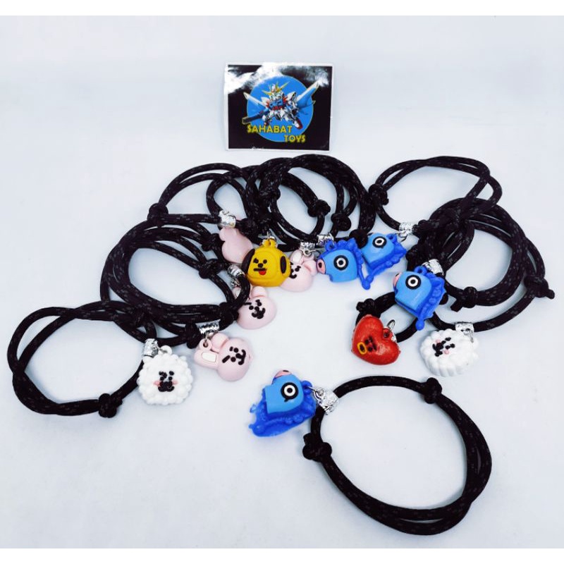 Gelang Bandul/ gelang gantungan BTS lucu isi 12pcs