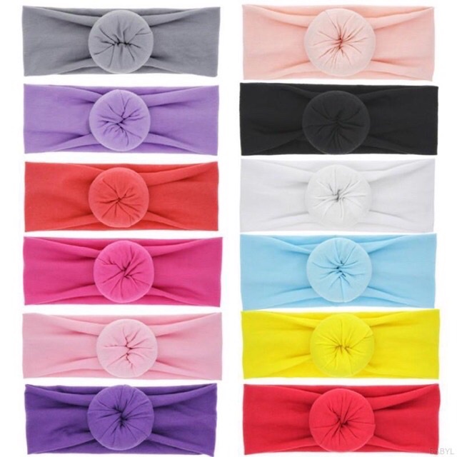 10.10 [BISA COD] Bandana Donat anak perempuan / bandana anak perempuan 0-3 tahun