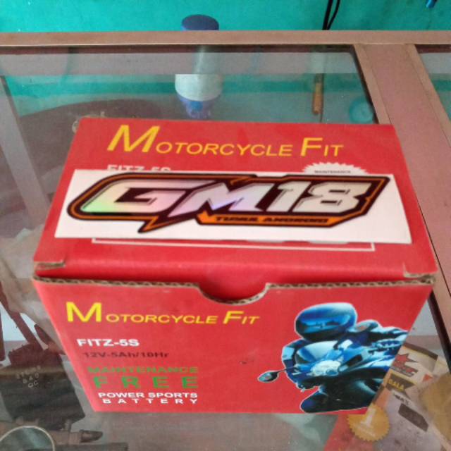 Motorcycle fit fitz-5s 12v-5ah/10hr