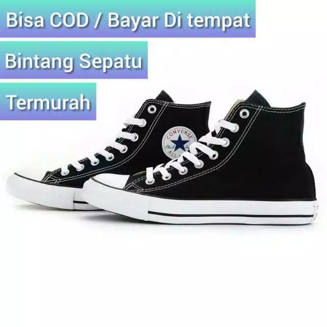 COD - SEPATU SNEAKERS CLASIK HIGH+BOX / SEPATU COWOK CEWEK MURAH