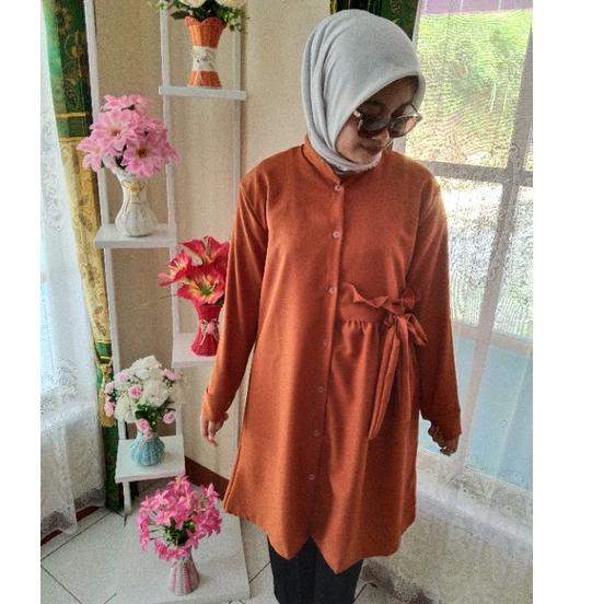 Terbaik.. BAJU TUNIK DEMORE KEKINIAN/ TUNIK BUSUI/BAYLE DAYLE KERUT /JUMBO SIZE