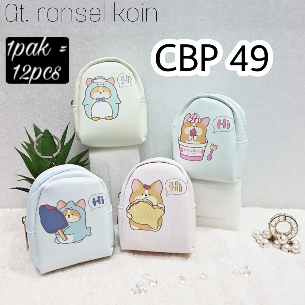 dompet koin ransel tas mini gantungan kunci CBP49 Hi