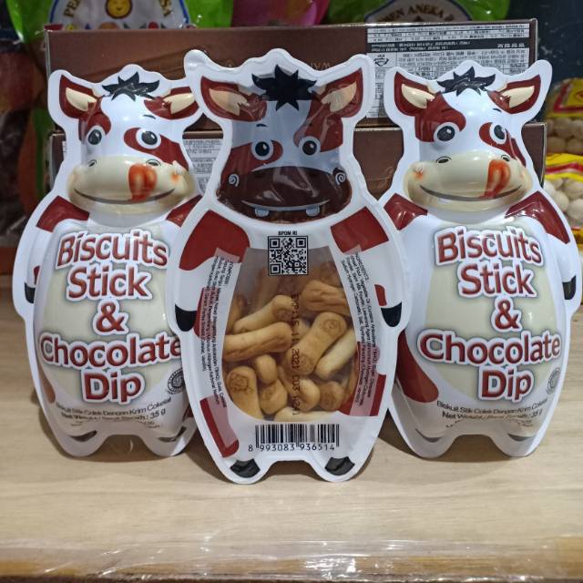 

Biscuits Stick & Chocolate Dip Sapi (35gr)