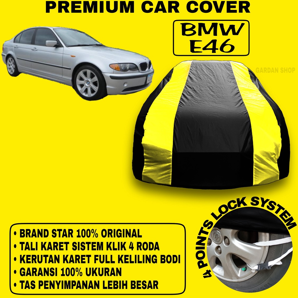 Body Cover BMW E46 Sarung Strip KUNING Penutup Pelindung Bodi Mobil Bmw E46 PREMIUM