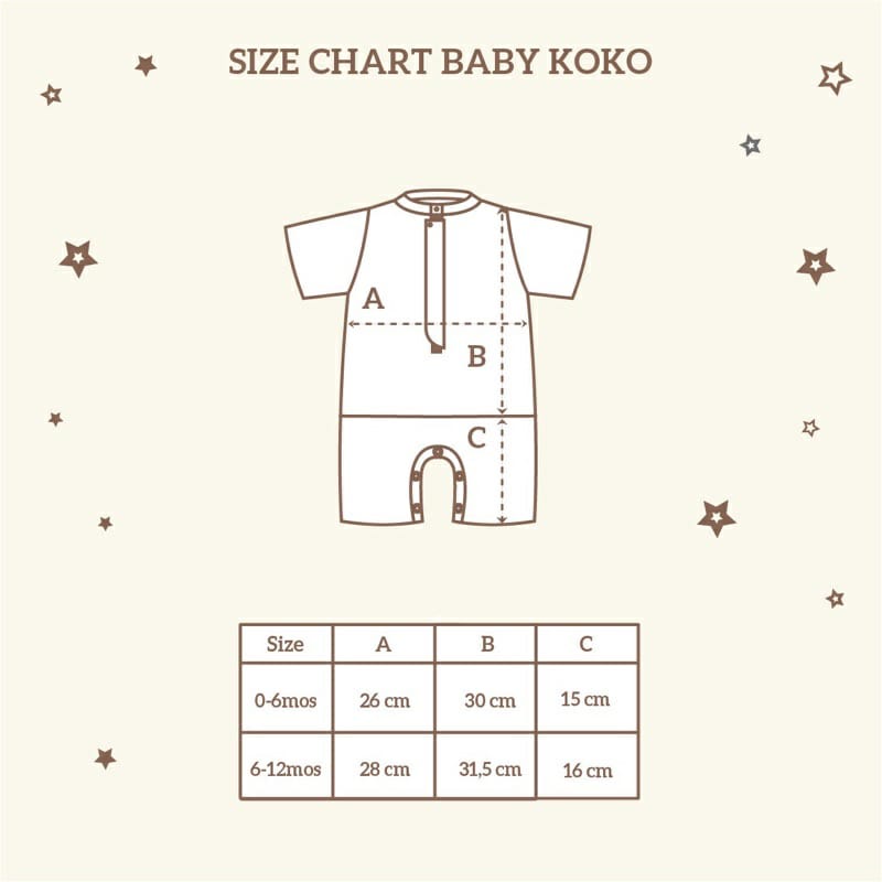 Little Palmerhaus Baby Koko 0-12M - Baju Koko