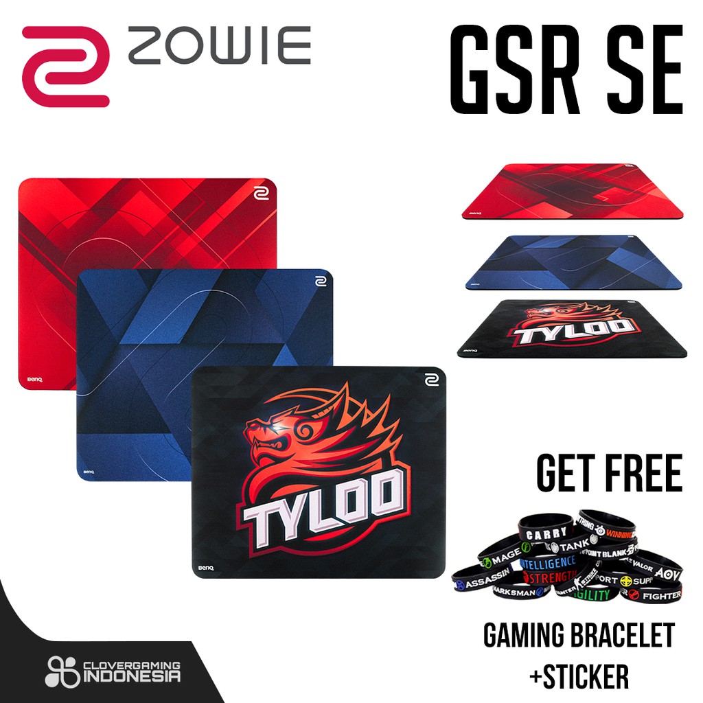 Zowie Gs R Se Red Blue Tyloo Gaming Mousepad Gsr Shopee Indonesia