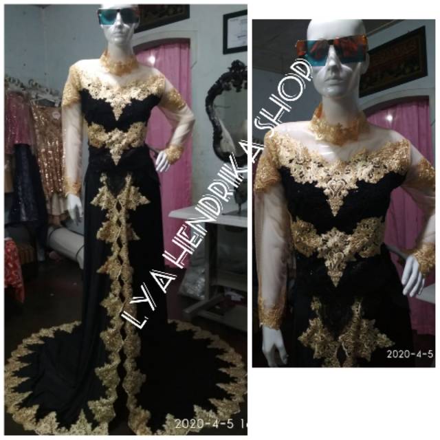 Baju pengantin beludru adat jawa