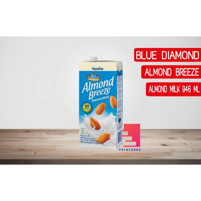 

BLUE DIAMOND ALMOND BREEZE ALMOND MILK 946ML VANILLA / SUSU ALMON VANILA / SUSU ALMOND VANILLA