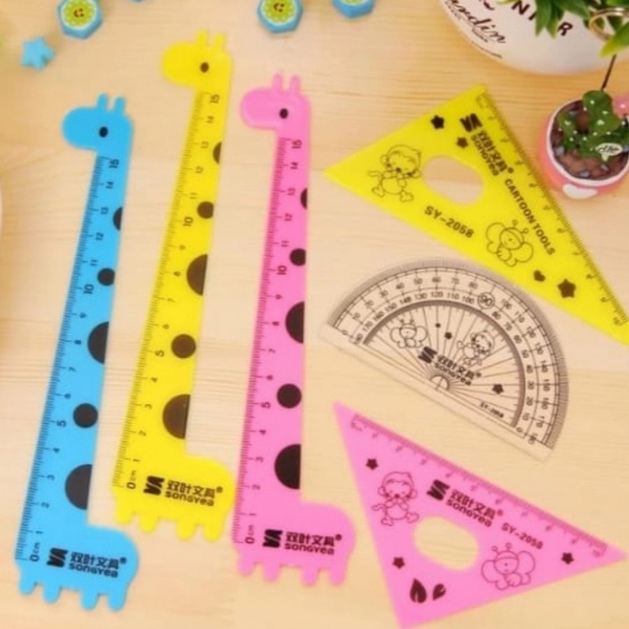

Penggaris Plastik 1set isi 4 Karakter Jerapah diorder yukk