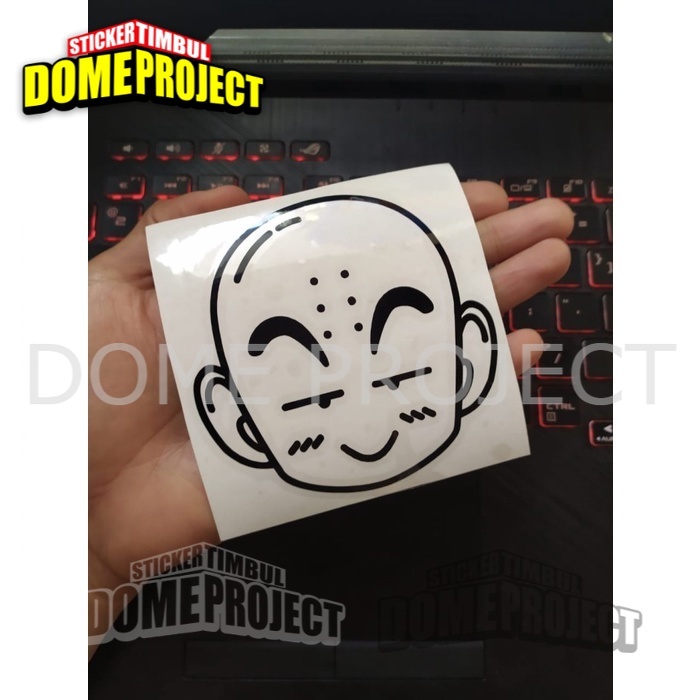 [BUY 3 GET 1] KURIRIN HEAD DRAGOBALL STIKER CUTTING AKSESORIES MOBIL