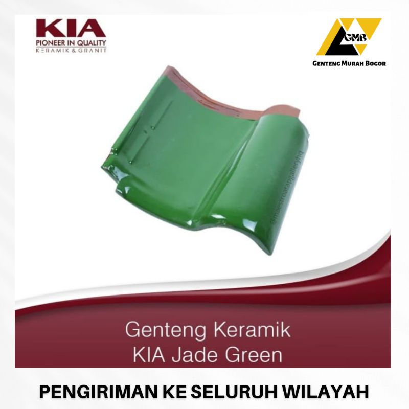 Genteng KIA Jade Green Kenteng Keramik Atap Rumah Murah Grosir Bagus Kokoh Kuat