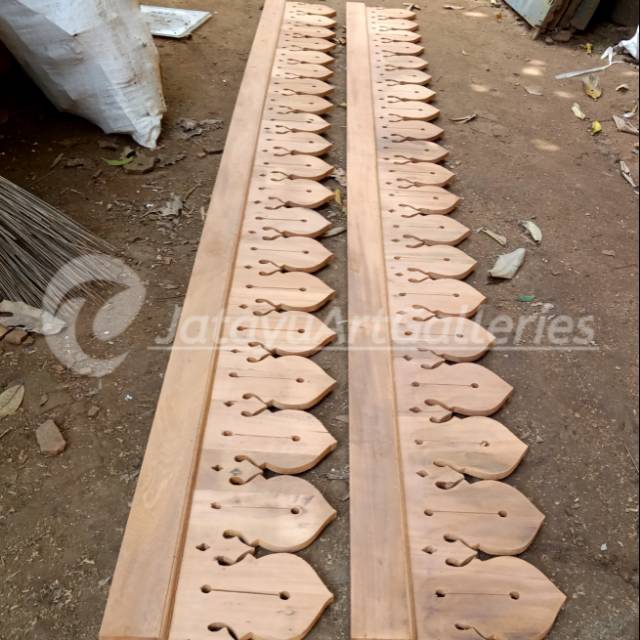 Lisplang ornamen kubah I lisplang atap kayu jati lawas