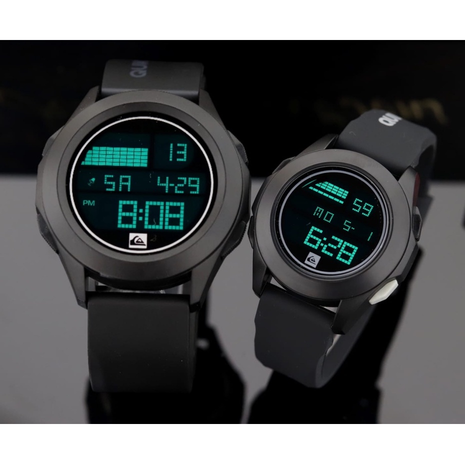 BISA COD✅ Jam tangan Couple Digital QUIKSILVER Strap Karet tahan air free batrai