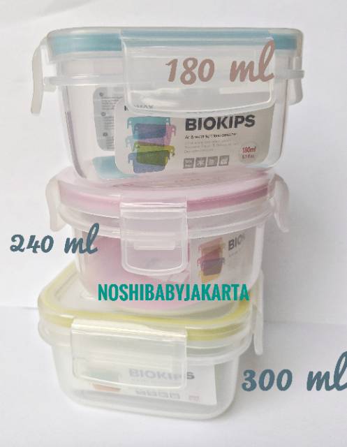 Komax biokips pink bulat 240 ml / Food Container / wadah menyimpan MPASI