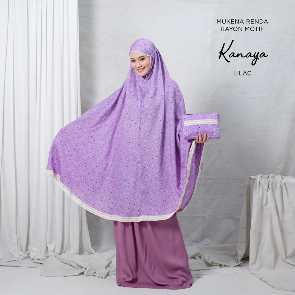 PUSAT MUKENA TASIK - MUKENA DEWASA RENDA RAYON MOTIF KANAYA