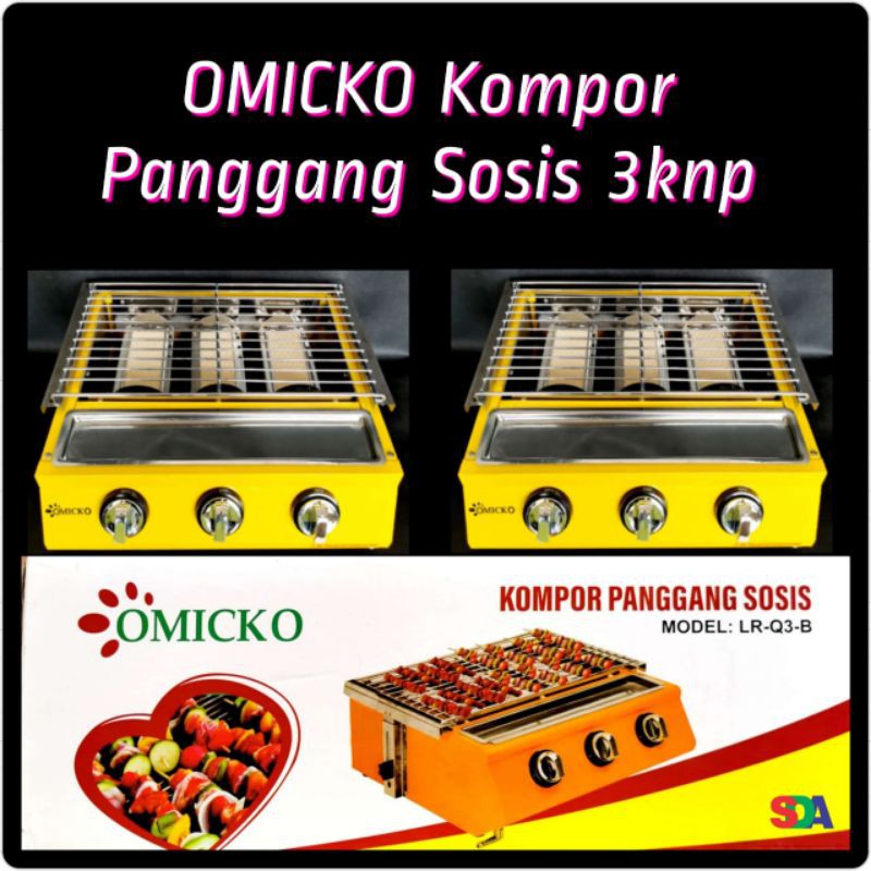 Omicko Kompor Bakar Sosis 3 knop